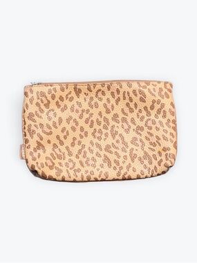 Ipsy Leopard Print Cosmetic Pouch - Neutral Brown